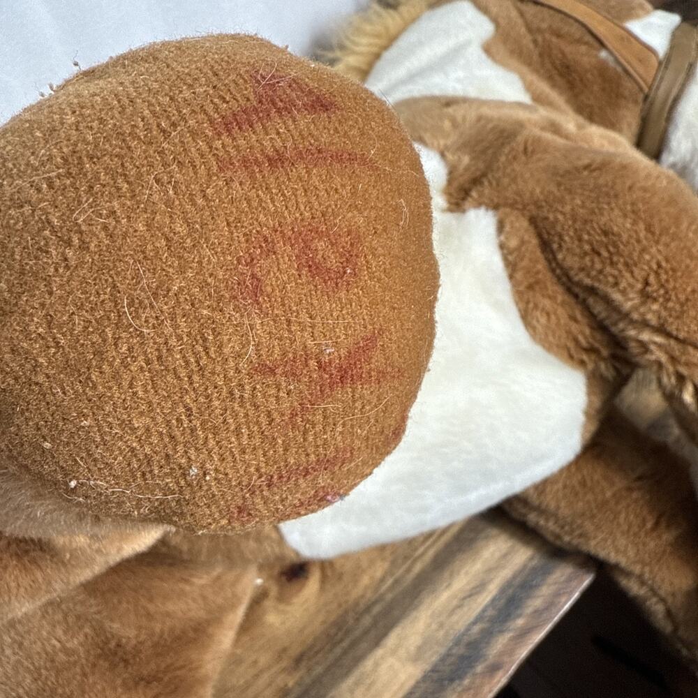HuggaPuffs Stuffed Paint Horse 24k Polar Puff 5841 Cimmaron Plush Brown White 24 - Picture 6 of 10
